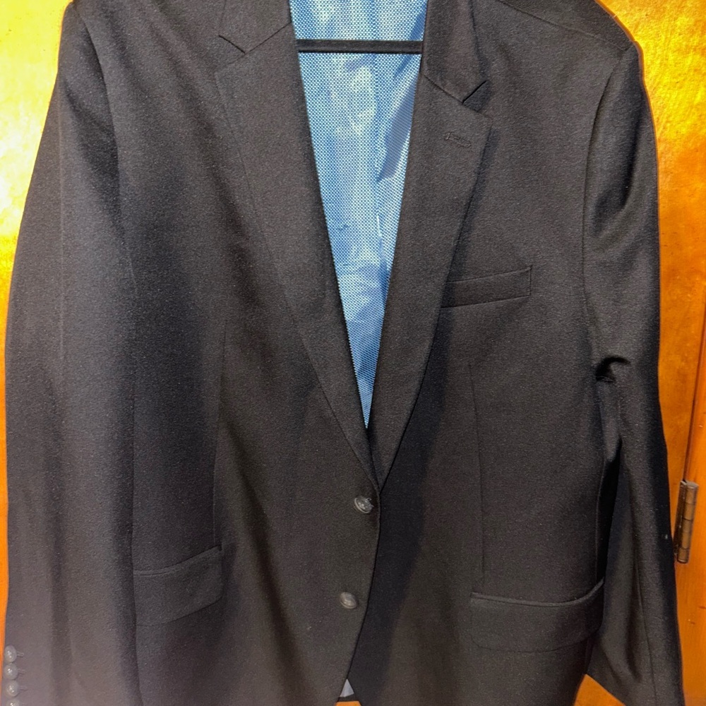 Black HAGGAR THE ACTIVE series  Blazer Tailored Fit Size 52R
